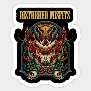 DISTURBED MISFITS BAND Sticker